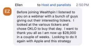 Testimonial for the Lazy Trader's Club service