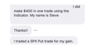 Testimonial from Steve about the Wave Indicator